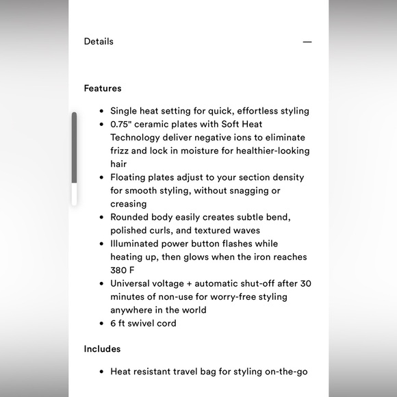 Kristin Es NanoBlack Hair Small Straightener - Picture 6 of 6